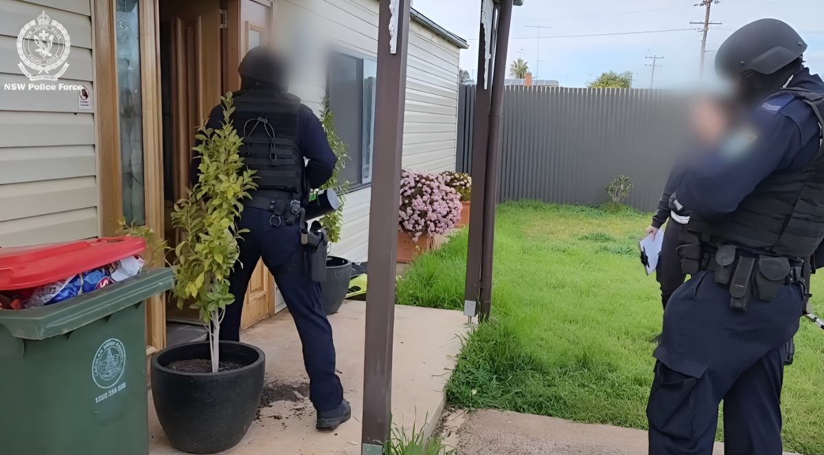 Police raiding home